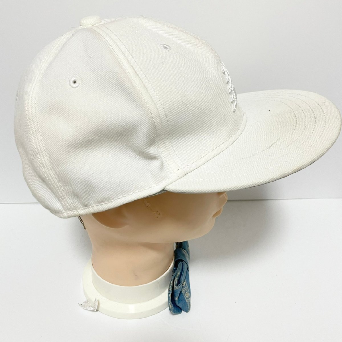 (^w^)b ニューバランス ゴルフ キャップ CAP 帽子 ホワイト neｗ balance GOLF ロゴ 刺繍 シンプル 無地 スポーツ カジュアル C0664EE_画像3