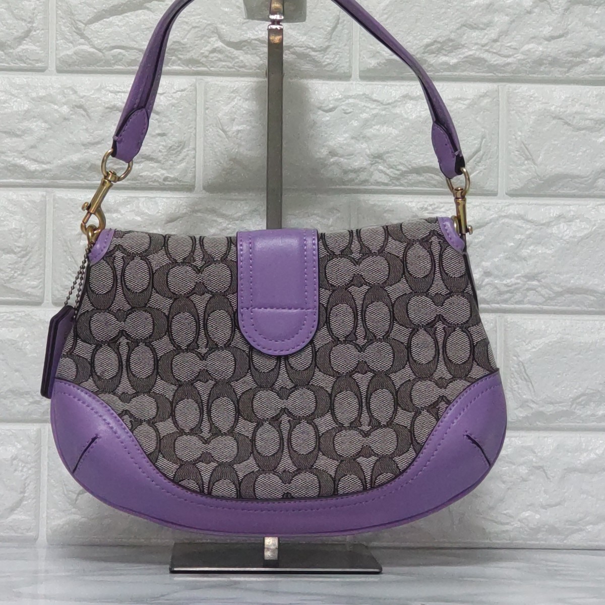 COACH Coach handbag shoulder bag new work unused purple 