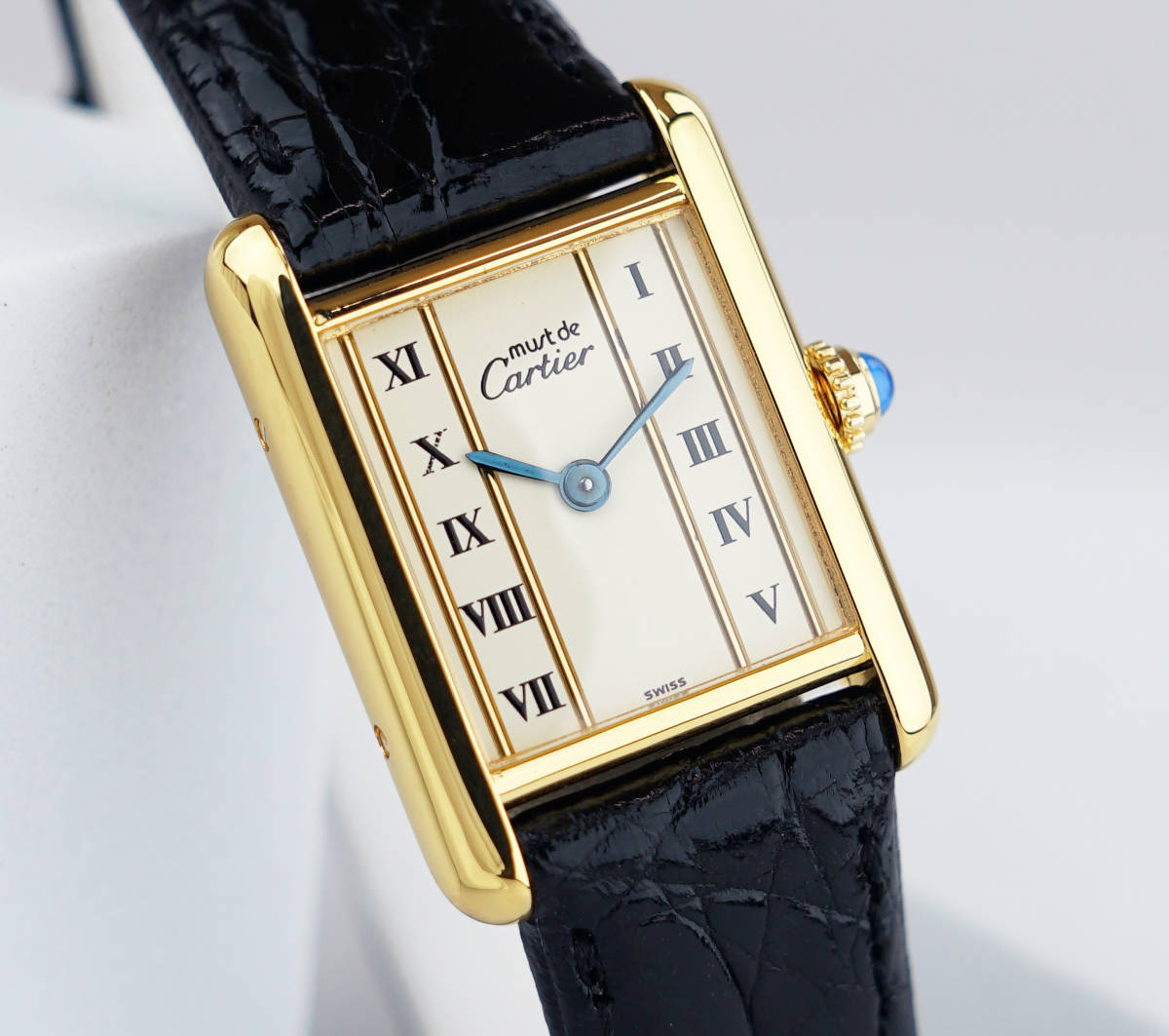 美品 カルティエ マスト タンク ゴールドライン SM Cartier