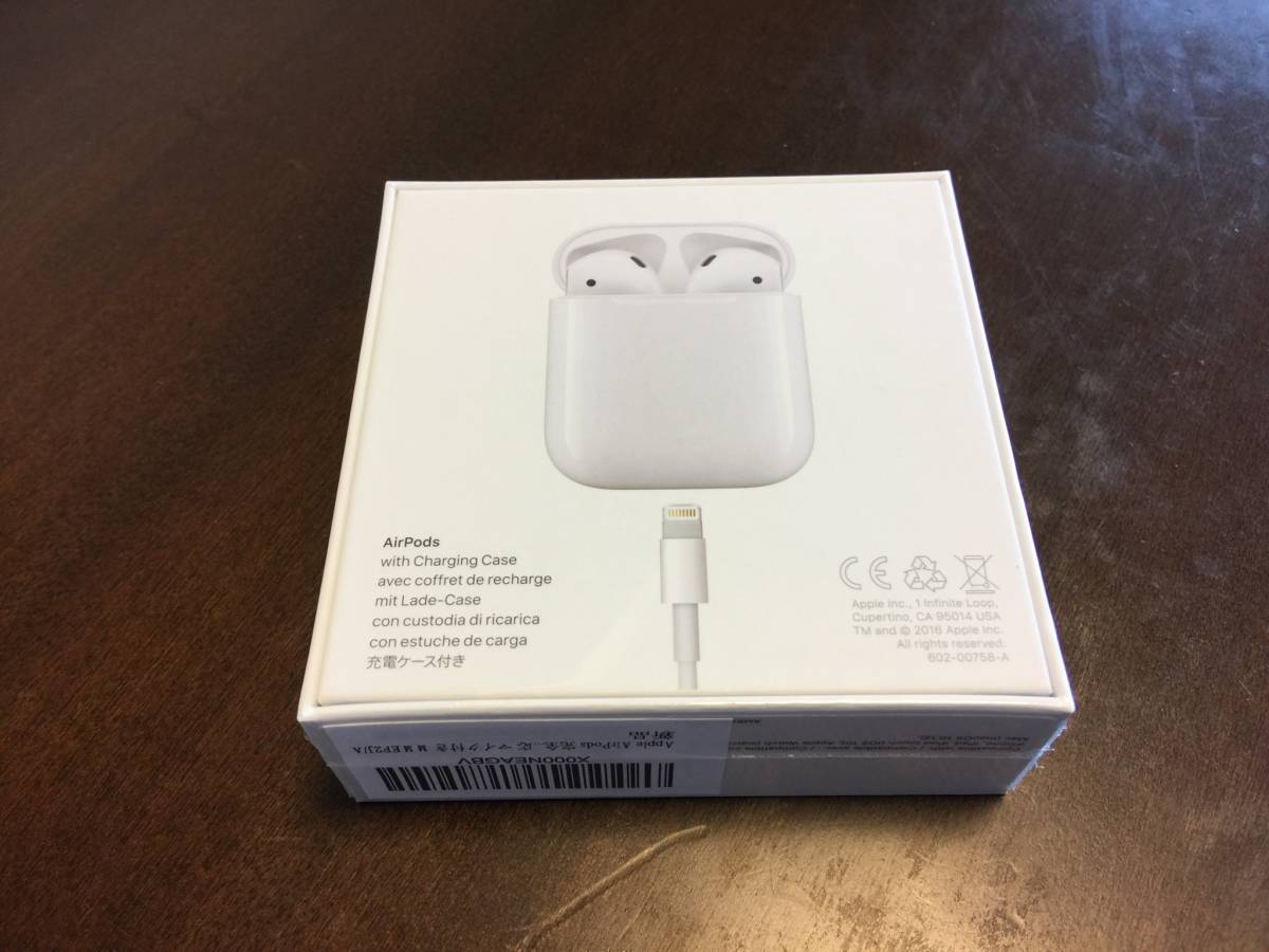 Apple AirPods配備藍牙兼容麥克風MMEF 2J / A新產品的無線耳機    原文:Apple AirPods 完全ワイヤレスイヤホン Bluetooth対応 マイク付き MMEF2J/A 新品