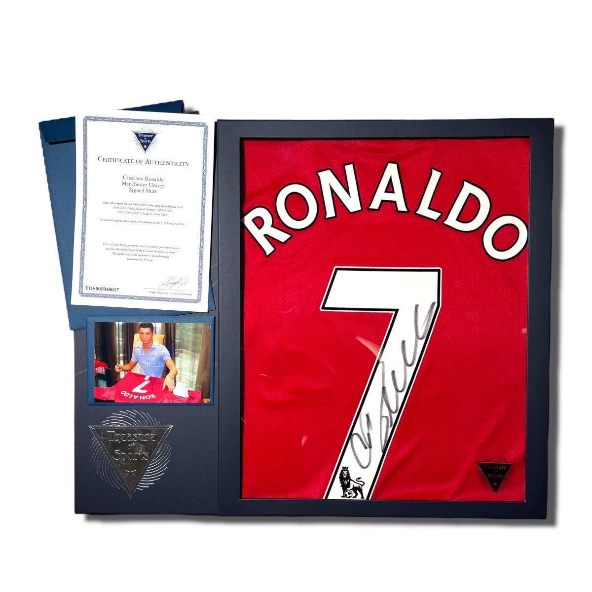 定番 サイン Ronaldo Cristiano 証明書付き ユニフォーム クリロナ