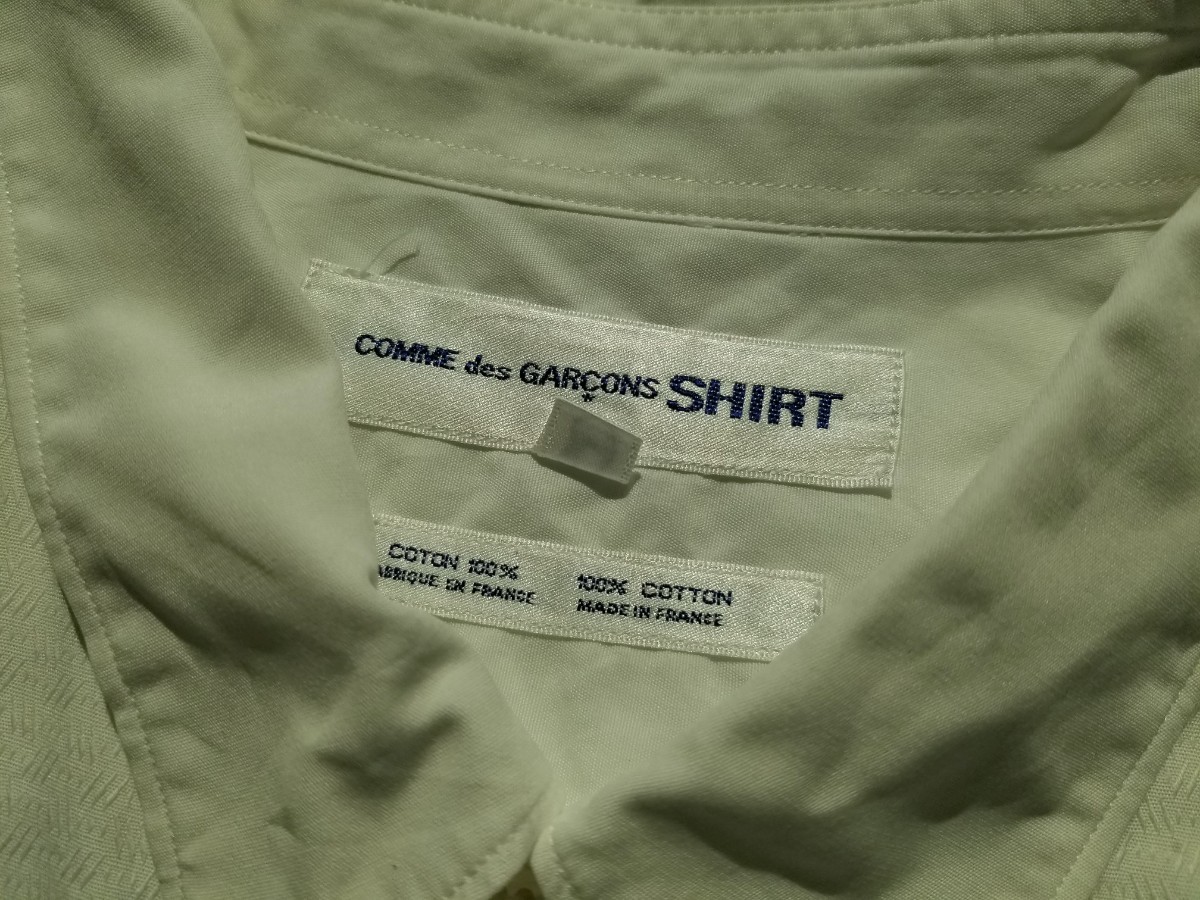 COMME des GARCONS SHIRT 80s パッチワークシャツ 1980s 刺繍タグ コムデギャルソンシャツ 初期_画像5