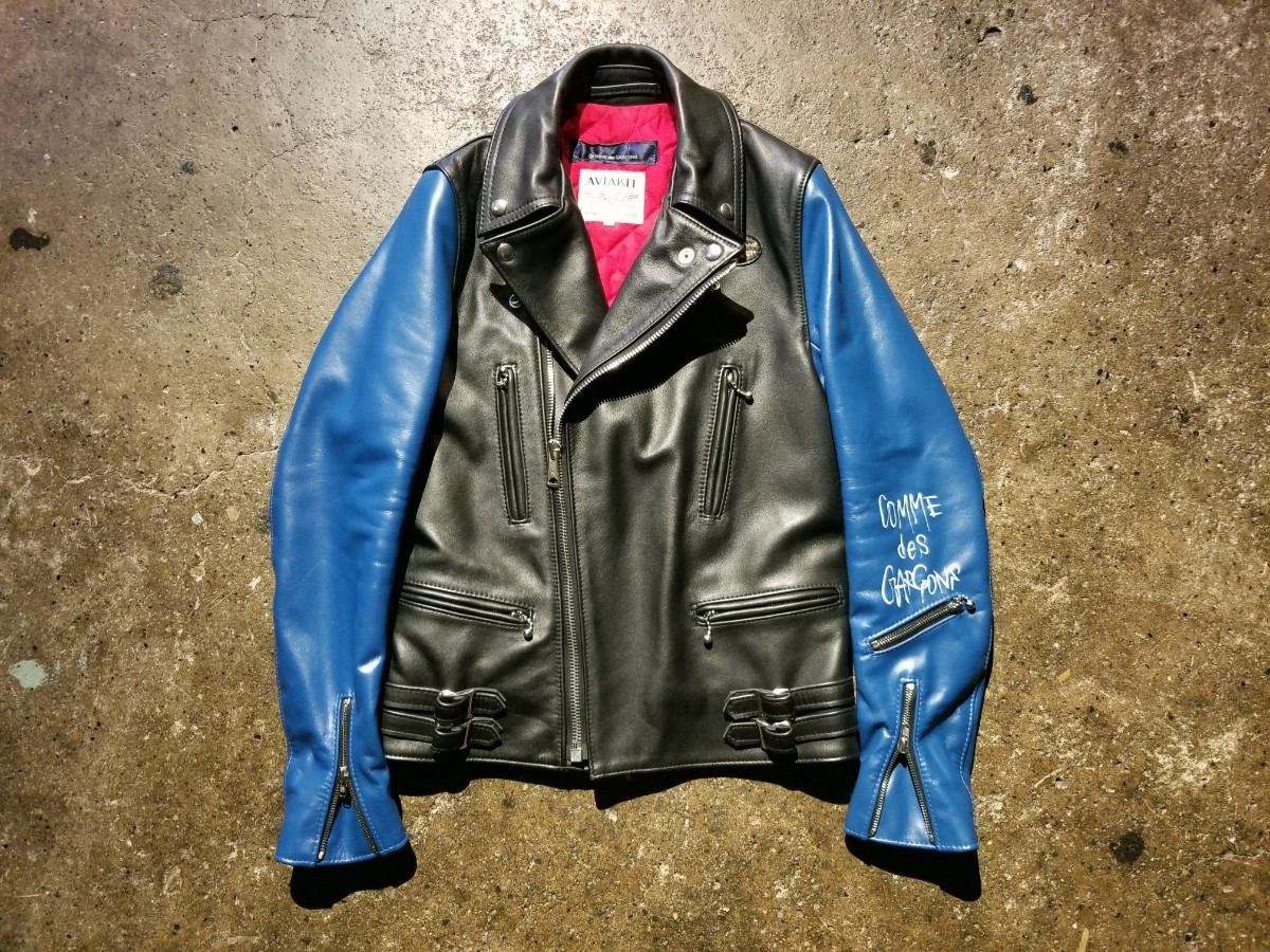 COMME des GARCONS Lewis Leathers 袖切替ライトニング 36 COMME des GARCONS Lewis Leathers 袖切替ライトニング 36