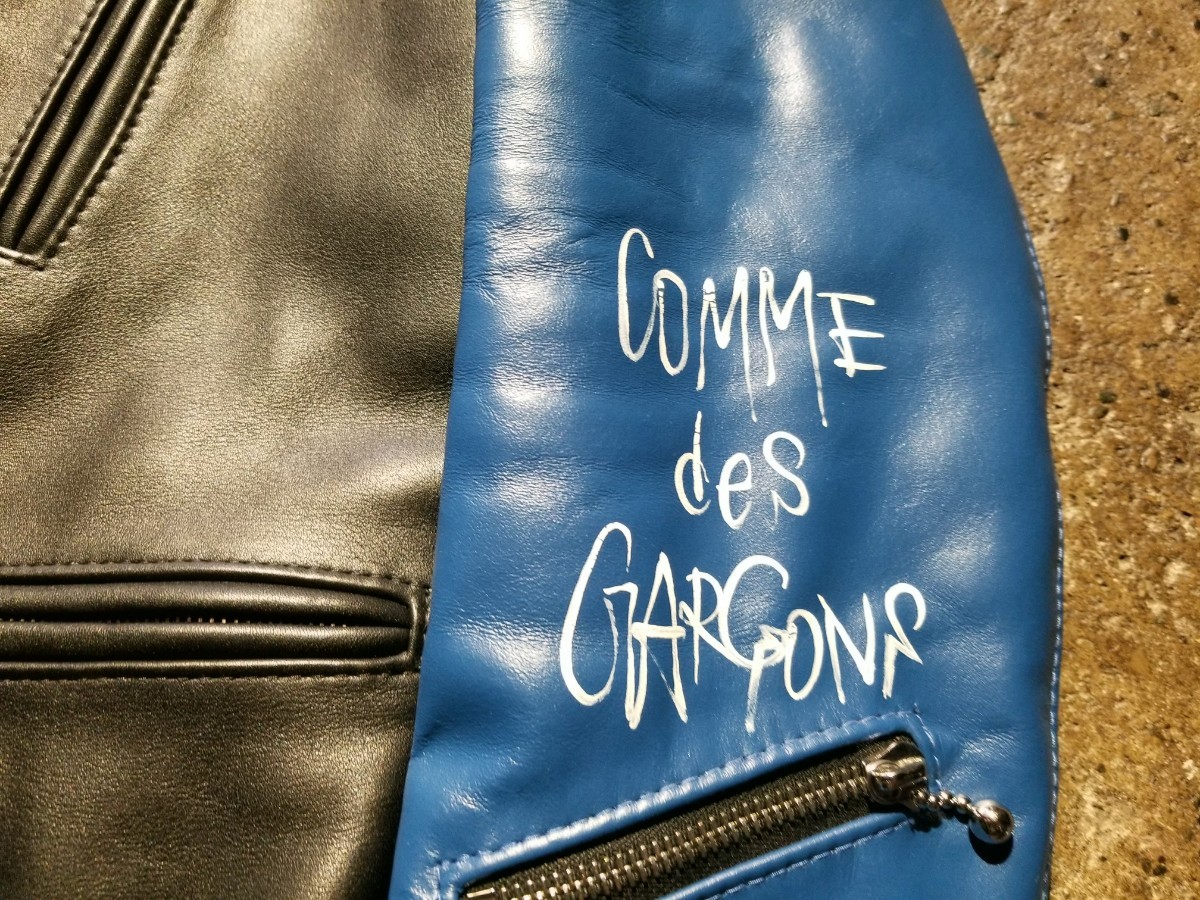 COMME des GARCONS Lewis Leathers 袖切替ライトニング 36 COMME des GARCONS Lewis Leathers 袖切替ライトニング 36