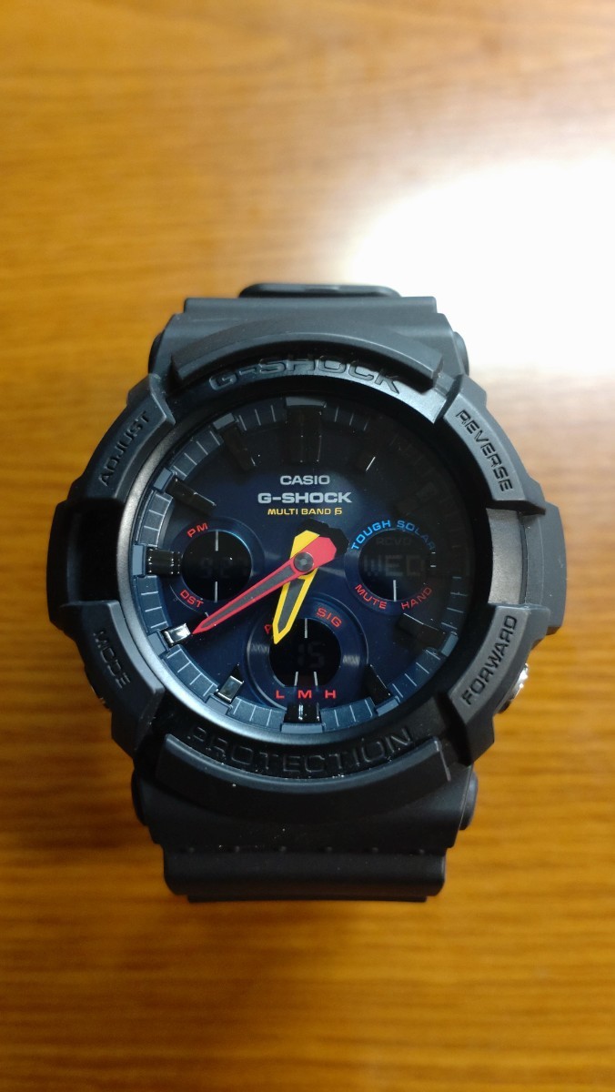 店舗良い G-SHOCK GAW-100BMC-1AJF ネオン 反転液晶 電波ソーラー