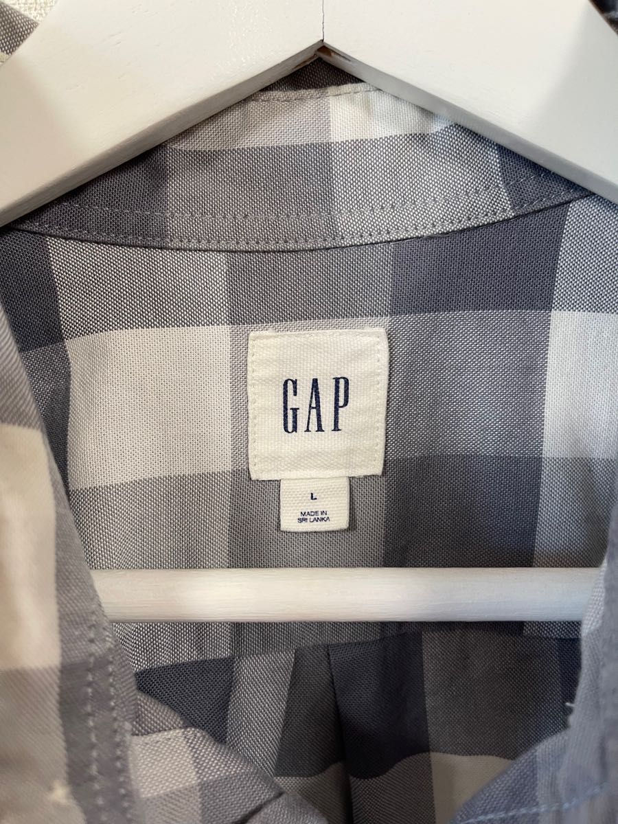 GAP ギャップ　美品　メンズ半袖コットンシャツ 