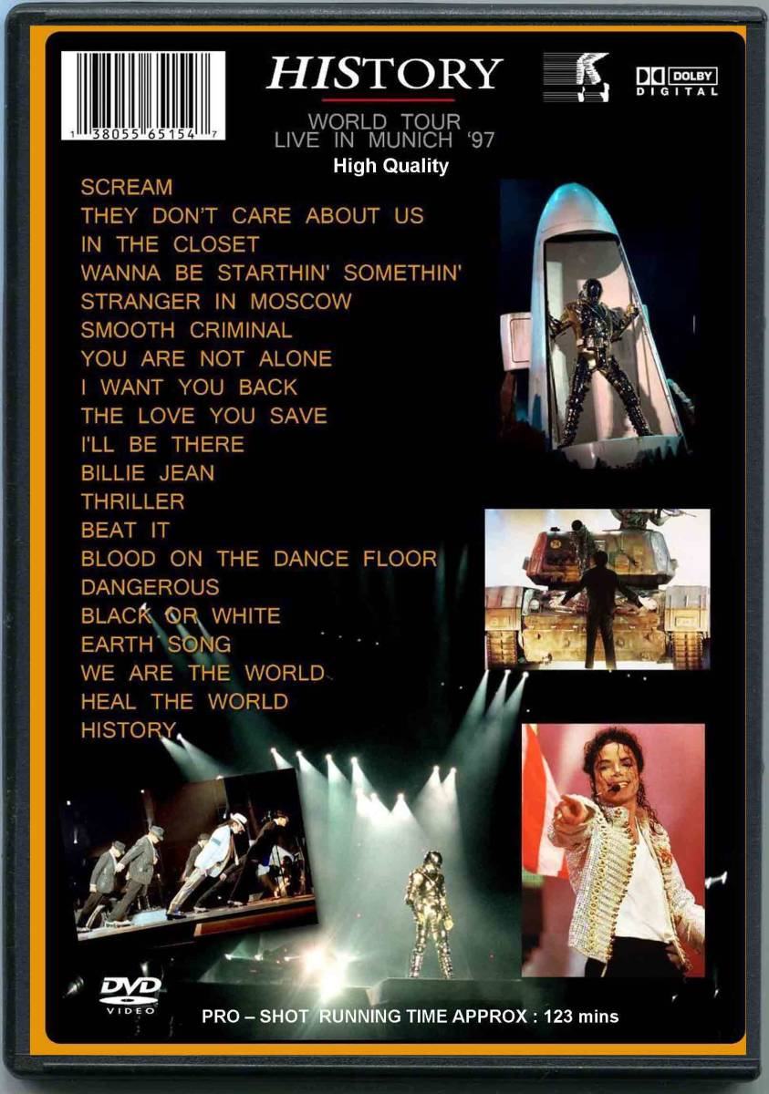 マイケルジャクソン 字幕高画質ヒストリ-97 MICHAEL JACKSON DVD_画像2