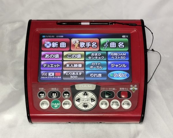 ◇家庭用 カラオケ機 G100◇デンモク+充電器◇２分待ちではありません