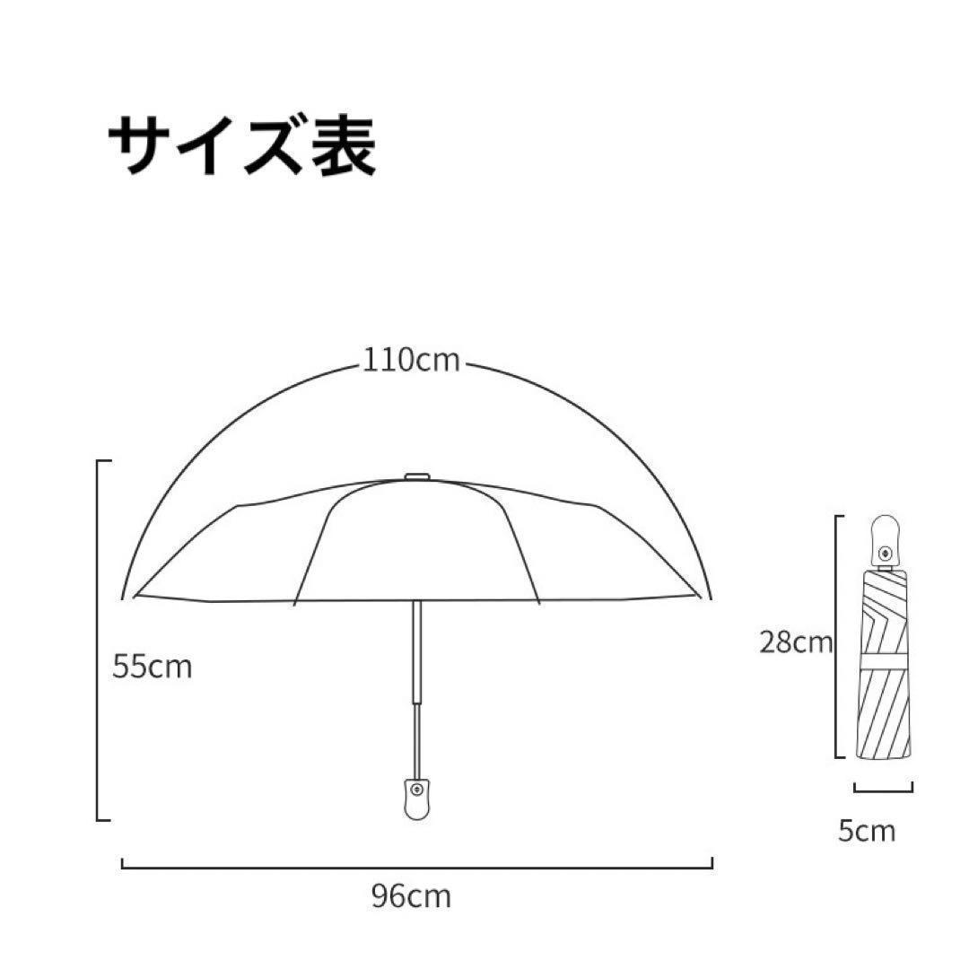 【晴雨兼用・100％完全遮光】自動開閉 折り畳み傘 折り畳み日傘 椿 花柄_画像8