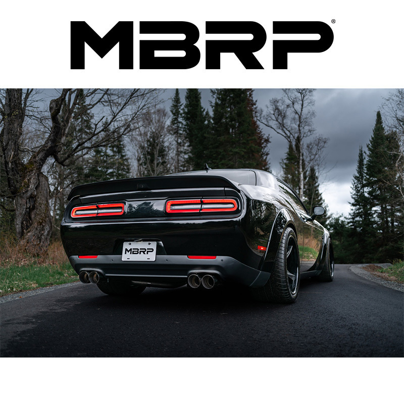 MBRP 2015-2024 ダッジ チャレンジャー SRT 6.4L V8 CAT-BACK レース エキゾースト 爆音_画像3