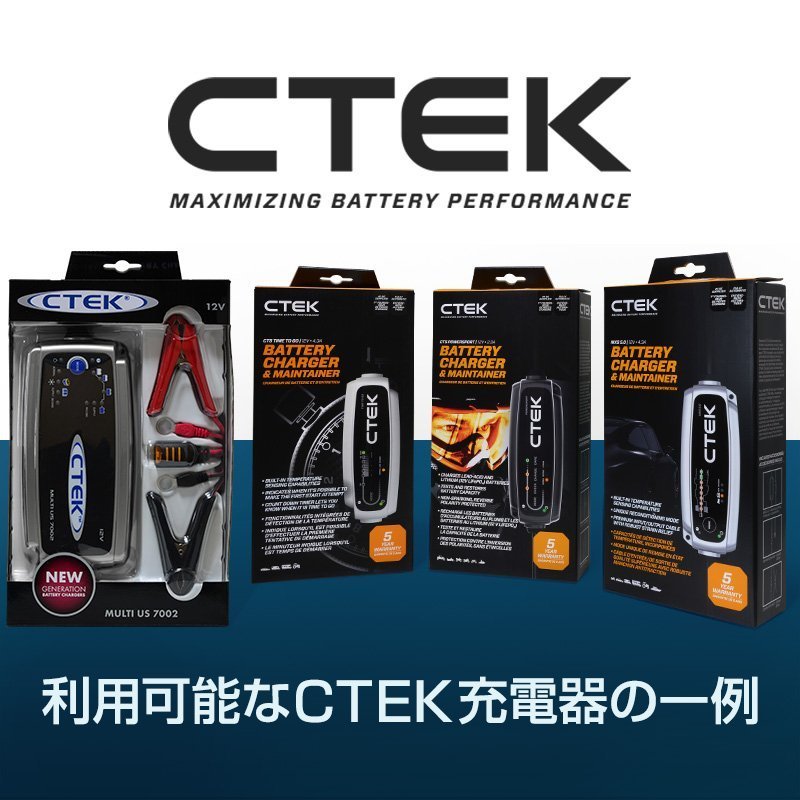 CTEK シーテック インジケーター付 M6 アイレット端子 3色のLEDでバッテリーの充電状態をお知らせ 2個セット 新品_画像5