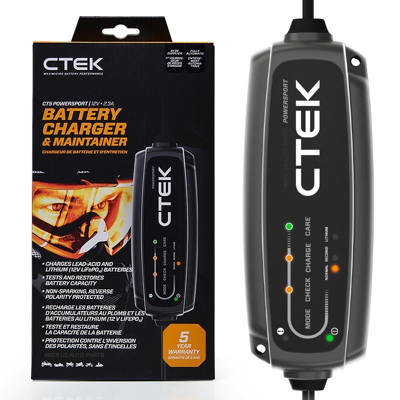 CTEK シーテック バッテリー チャージャー POWERSPORT パワースポート AGM リチウムイオン完全対応 8ステップ充電 新品_画像2