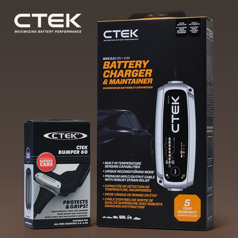 CTEK シーテック バッテリー チャージャー 最新 新世代モデル MXS5.0 正規日本語説明書付 バンパーセット 8ステップ充電 新品_画像2