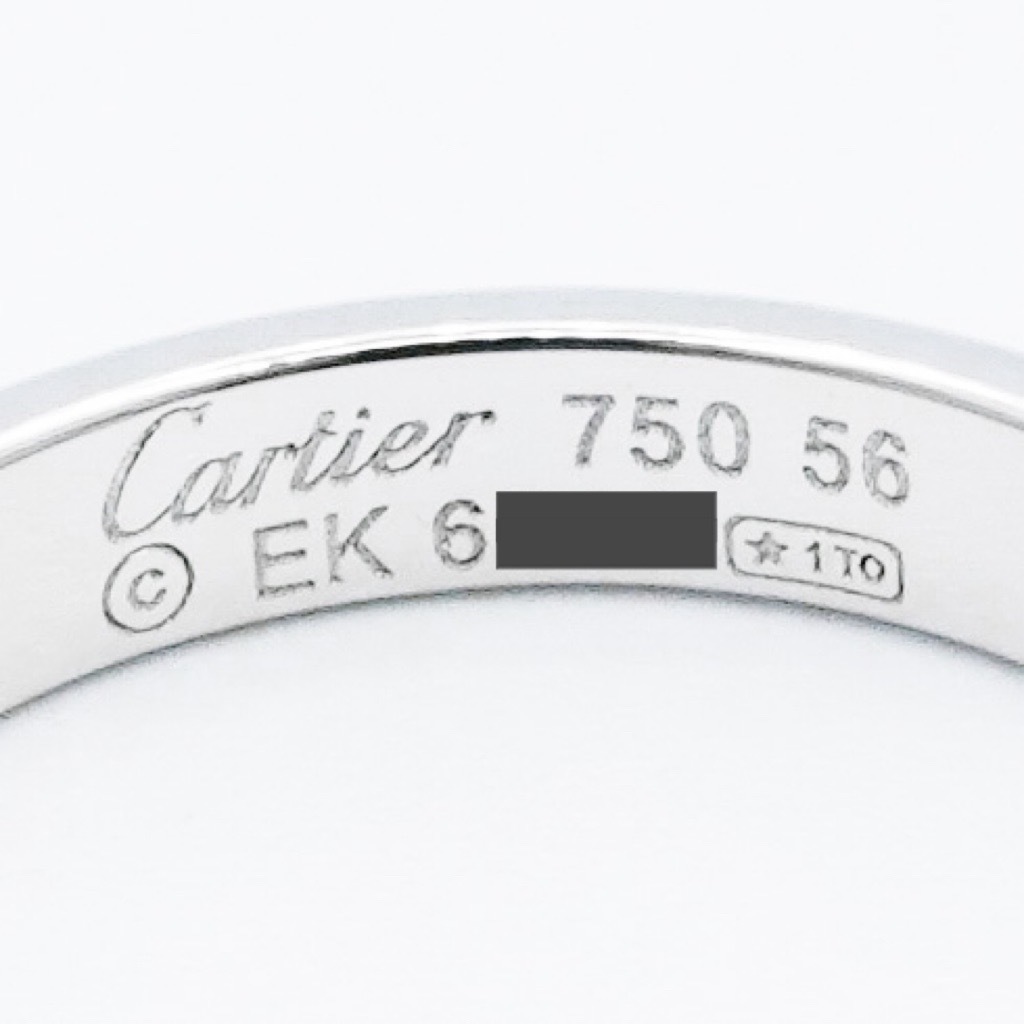 【仕上済】カルティエ ミニラブリング 16号 WG ダイヤ 16 56 K18WG メンズ リング・指輪 CARTIER_画像5