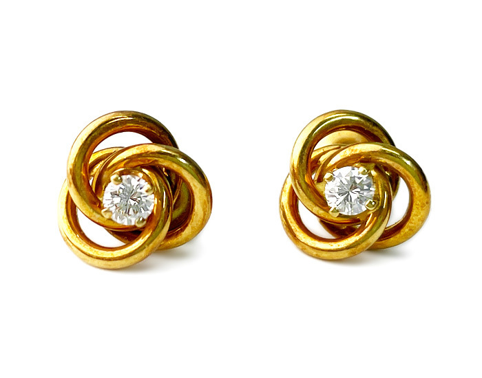 Tiffany＆CO ティファニー ダイヤピアス K18 750 5.5g ダイヤモンド ゴールド 18金 両耳 ケースあり ジュエリー ティファニーにて洗浄済み
