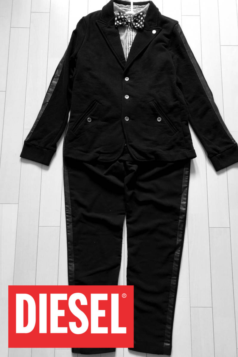 DIESEL KIDS ジャケット サイズ14(140) パンツ サイズ16(160) 上下セット スーツ ブラック セットアップ 卒業式 入学式  結婚式