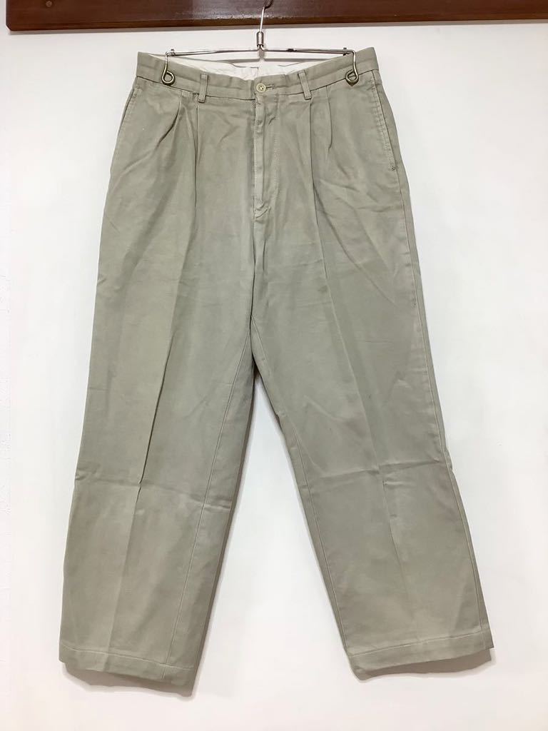 F-1184 Karl Helmut Karl hell m2 tuck chinos color pants M gray ju series retro Old 