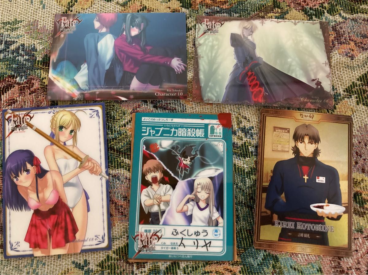 Fate/stay night Fact Card ファクトカード　セイバー　凛　桜　イリヤ Fate