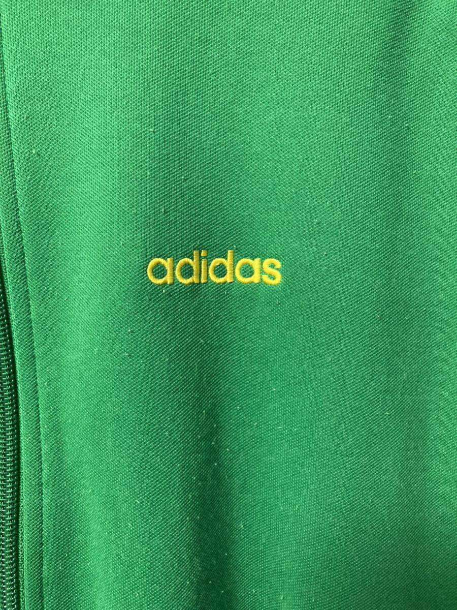 adidas トラックジャケット グリーン Mサイズ イエローライン 万 adidas トラックジャケット グリーン Mサイズ イエローライン 万