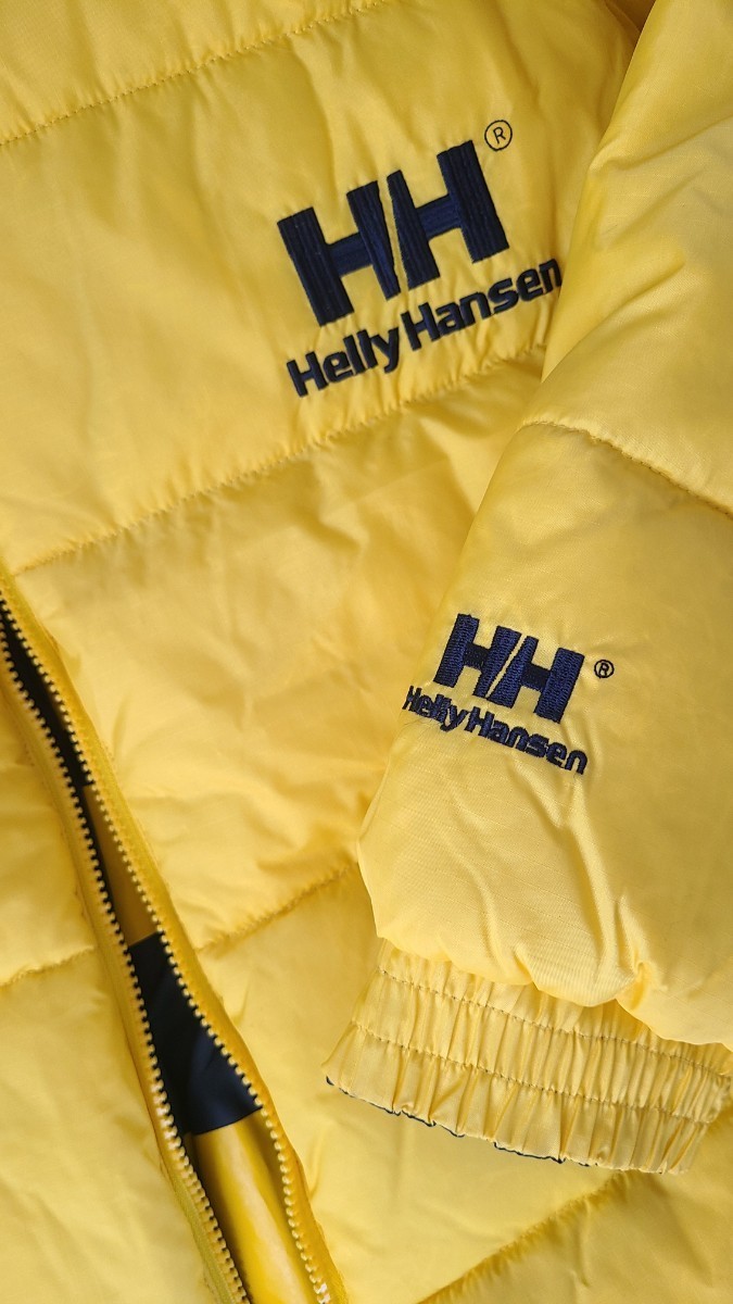 【直接引き取り・現物確認OK】ヘリーハンセン HELLY HANSEN　ダウンジャケット(M)　イエロー美品　ユニセックス　黄色_画像3