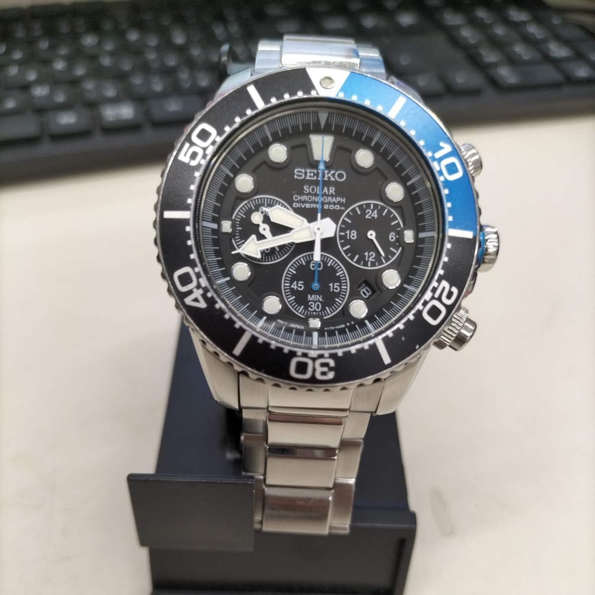 熱い販売 B3578【美品】SEIKO PROSPEX プロスペックス V175-0AD0