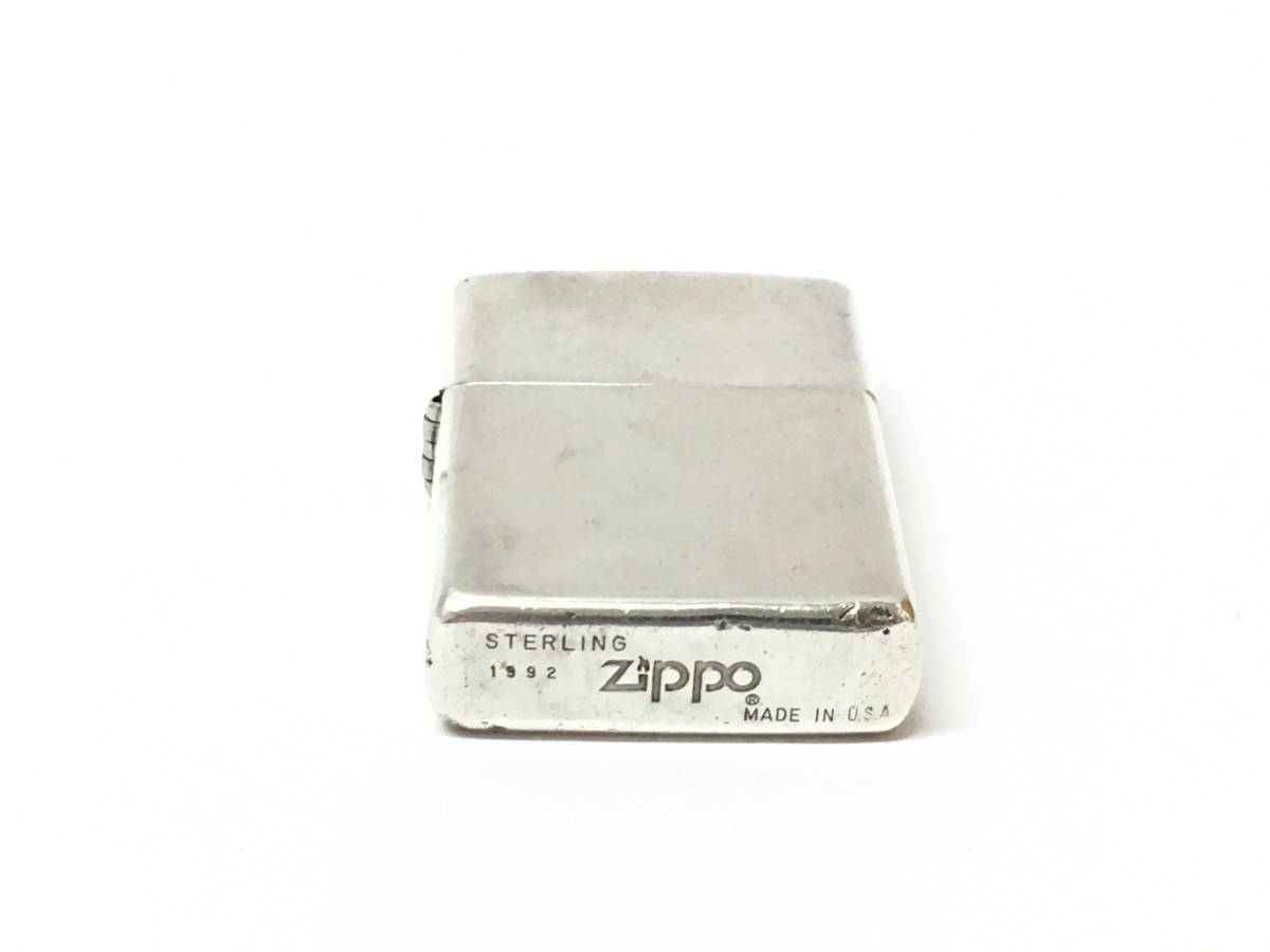 ZIPPO ジッポー オイルライター STERLING 銀製 1992 スターリング シルバー 限定品 希少 レア品 コレクション1円～_画像3