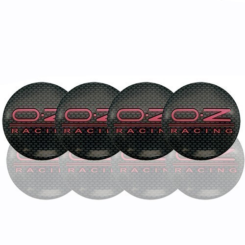 【送料63円】【黒 ブラック 赤 レッド】56mm OZレーシング シール ホイールセンターキャップ ステッカー O.Z Racing ハブキャップ ホイール_画像3