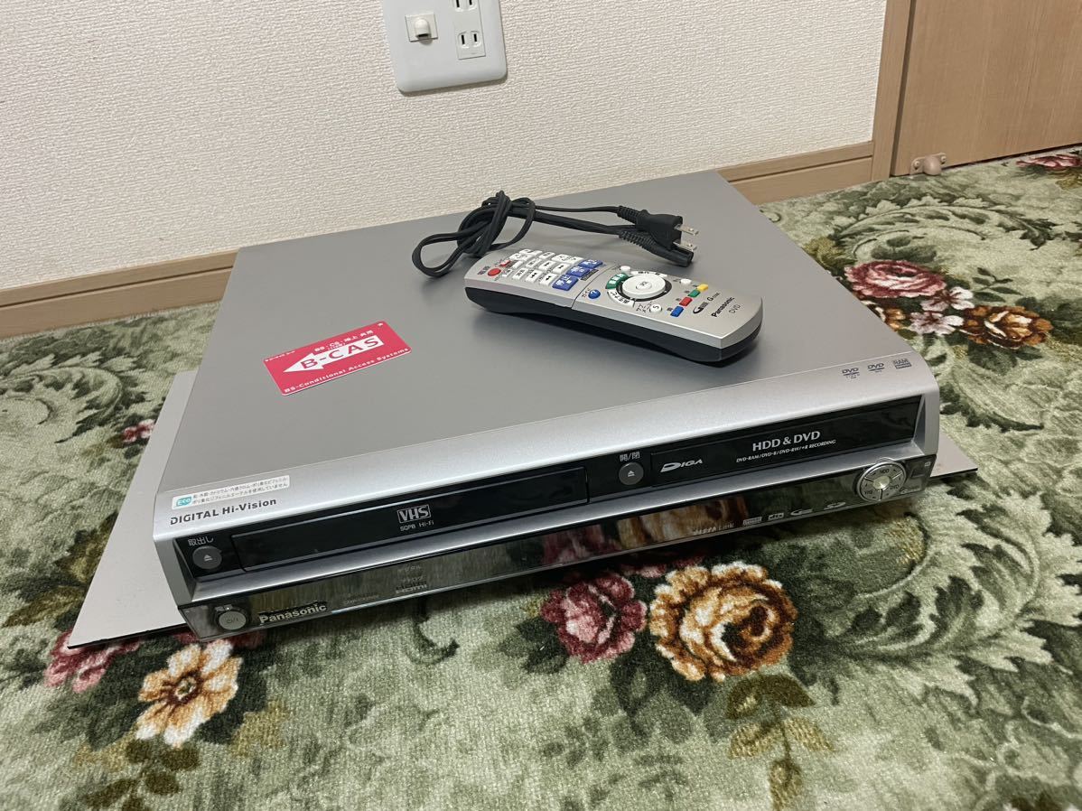 【中古美品】Panasonic DMR-EX250V Panasonic VHS⇔DVD⇔HDDレコーダー パナソニック HDMI対応 地デジOK リモコン付_画像1