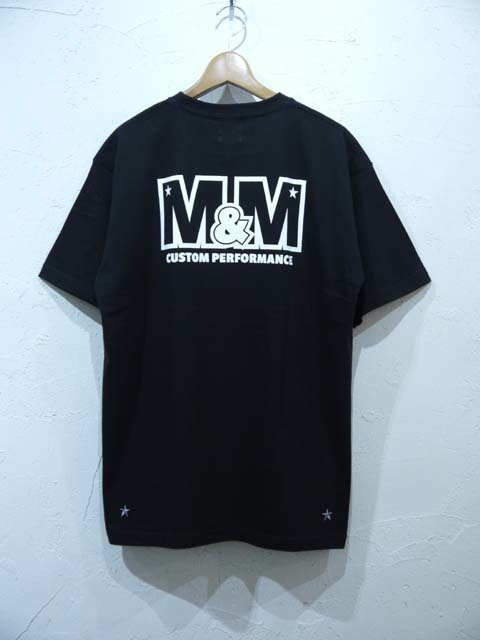 M&M PRINT S/S T-SHIRT(23-MT-018)/BLACK/XLsize/新品未使用_画像1