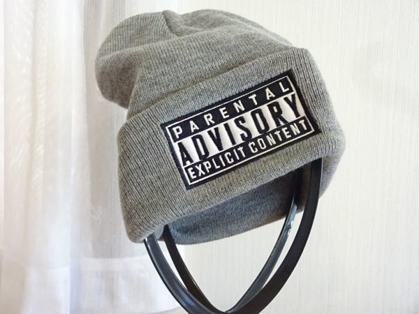 ■ ADVISORY ■韓国製　レディース・メンズ　灰色帽子　ニット帽　サイズ５７cm〜５９cm　キャップ　帽子_画像1