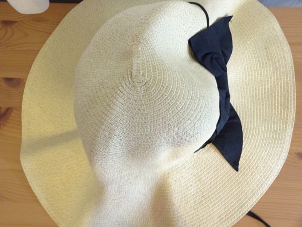 ◆ QUEENHEAD ◆ レディース・婦人用　ペーパーハット　サイズ５７cm〜５９cm　キャップ　帽子　つば広ハット_画像7