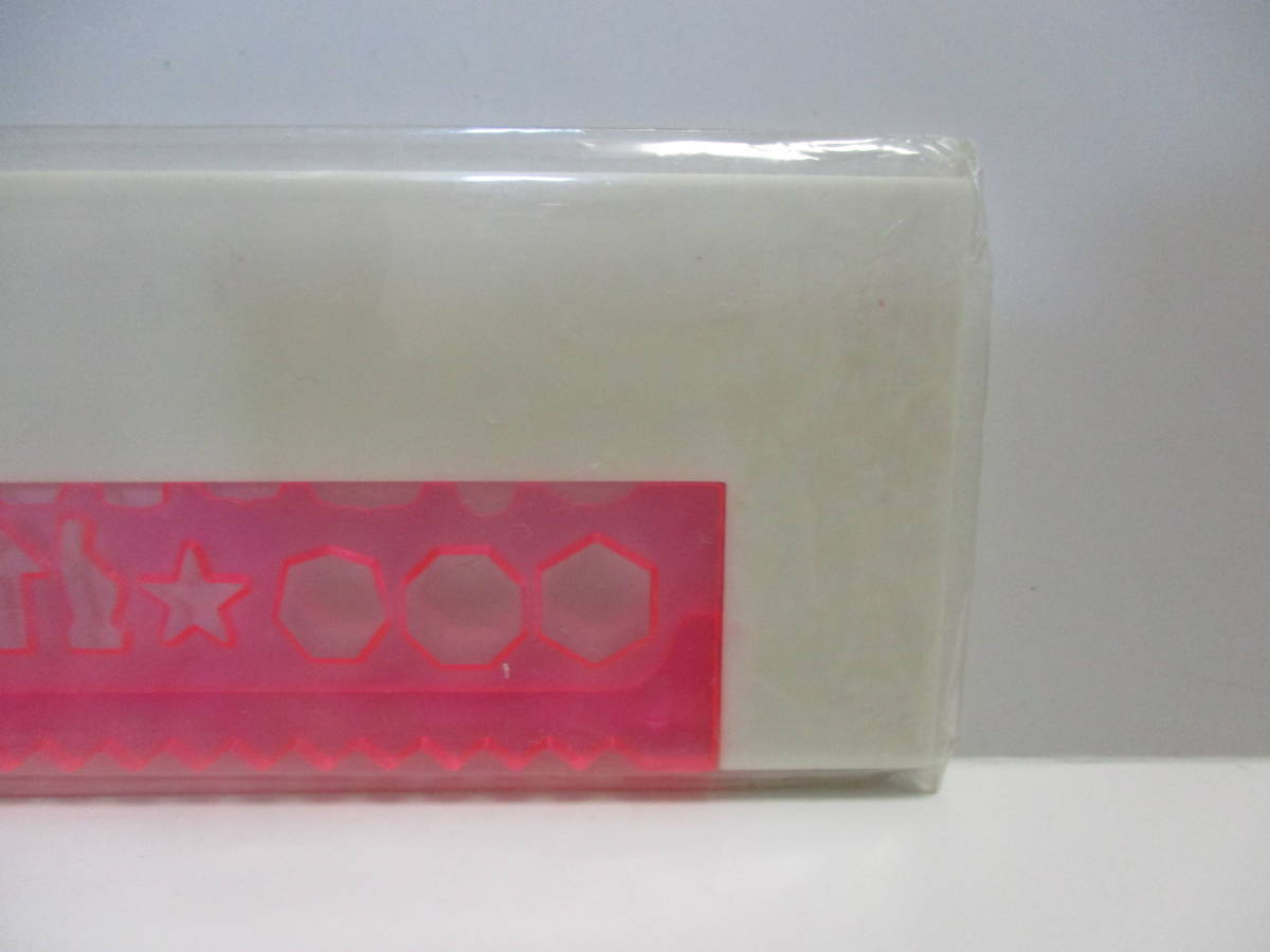 レア 昭和レトロ 廃盤当時物 未使用 ファンシー STRAYPETS 17ｃｍ定規 ピンクの画像3
