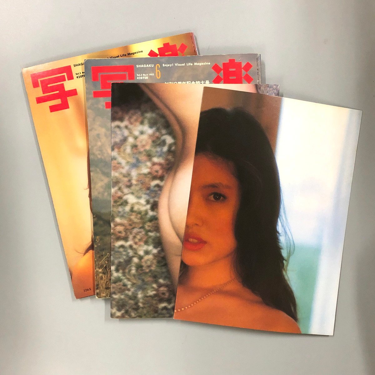 2冊セット『写楽 Vol.2 No.8 1981年号 』『写楽 Vol.3 No.6 1982年号』立花れい子　沢田和美 折込ポスター2枚付_画像2