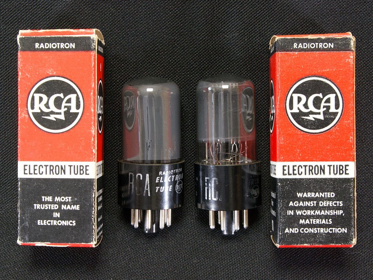 ♪♪RCA 6SN7GT スモーク管 NOS品ペア #2324、RCAビンテージ♪♪