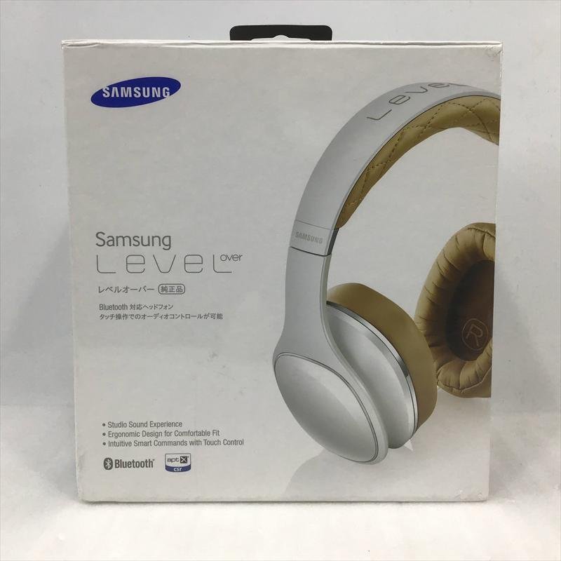 【中古品・未開封】 サムスン / Samsung Bluetooth接続ヘッドフォン『Samsung Level OVER』 EO-AG900BWEG 2014年製 ホワイト 30008884