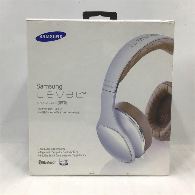 【中古品・未開封】 サムスン / Samsung Bluetooth接続ヘッドフォン『Samsung Level OVER』 EO-AG900BWEG 2014年製 ホワイト 30008883