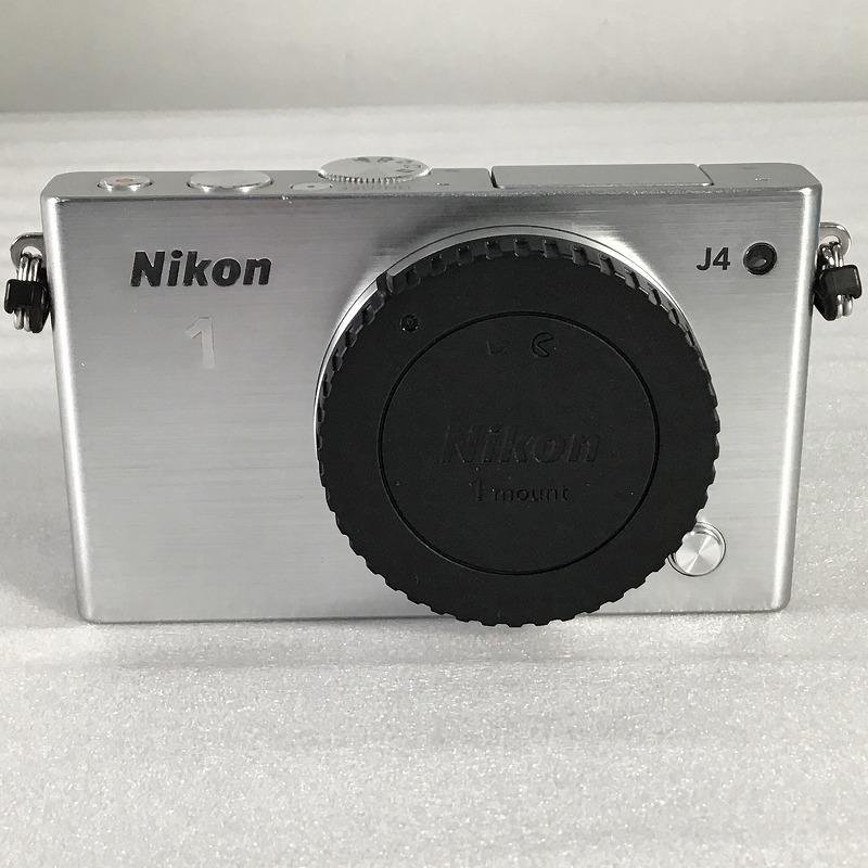 【中古品】 ニコン / Nikon ミラーレスダブルズームキット Nikon 1 J4 ニコン1マウント 2014年製 1839万画素 シルバー 30014245