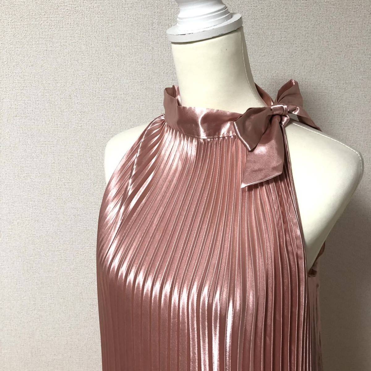 Grand ecru グランエクリュ プリーツワンピース プリーツドレス