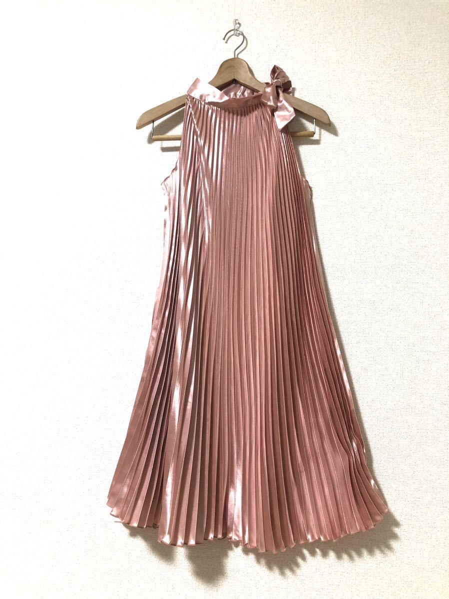 Grand ecru グランエクリュ プリーツワンピース プリーツドレス