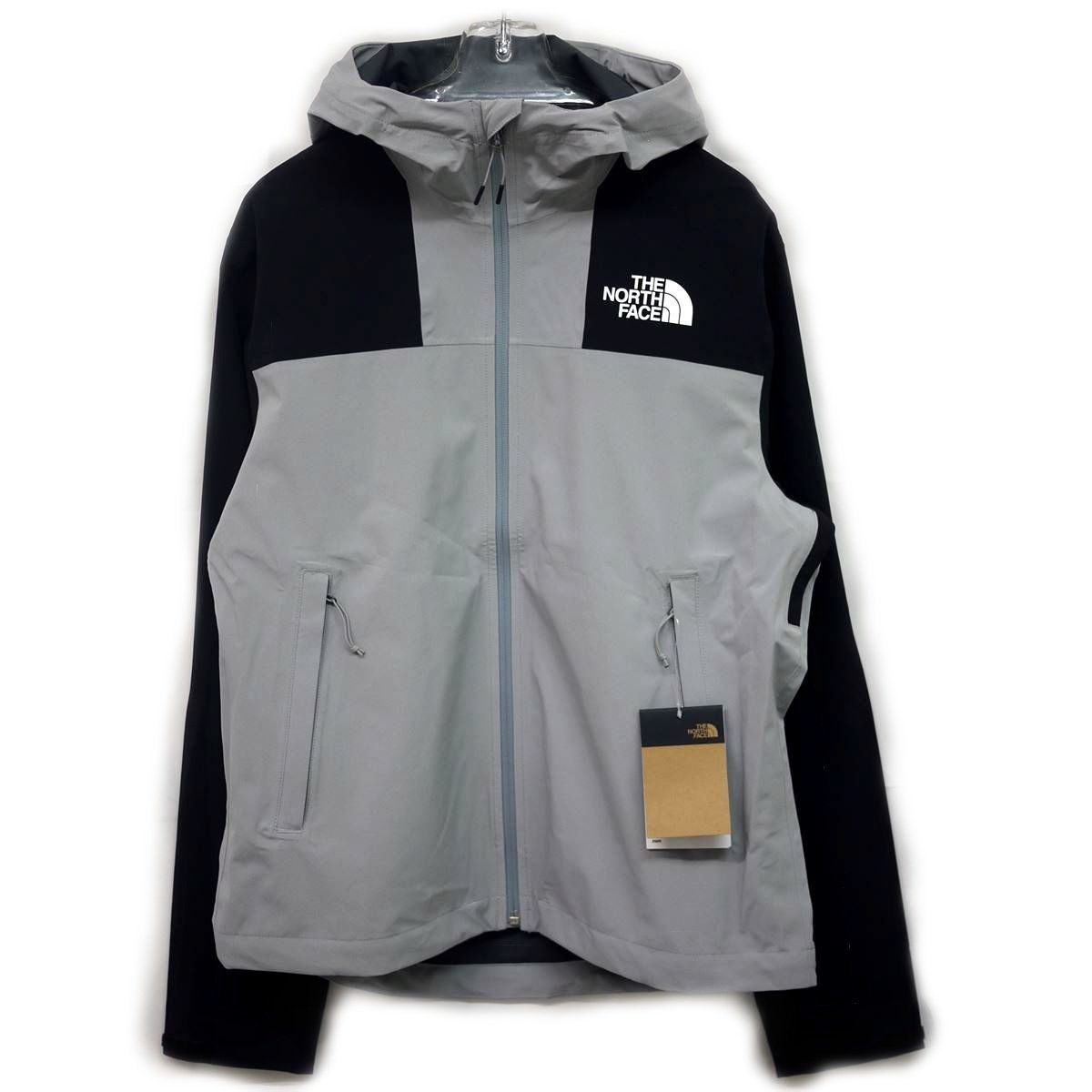 USモデル新品 ノースフェイス アクティブ ストレッチ 耐久撥水 ジャケット パーカー(L)ブラックｘグレー THE NORTH FACE 日本未発売/pa69_画像6