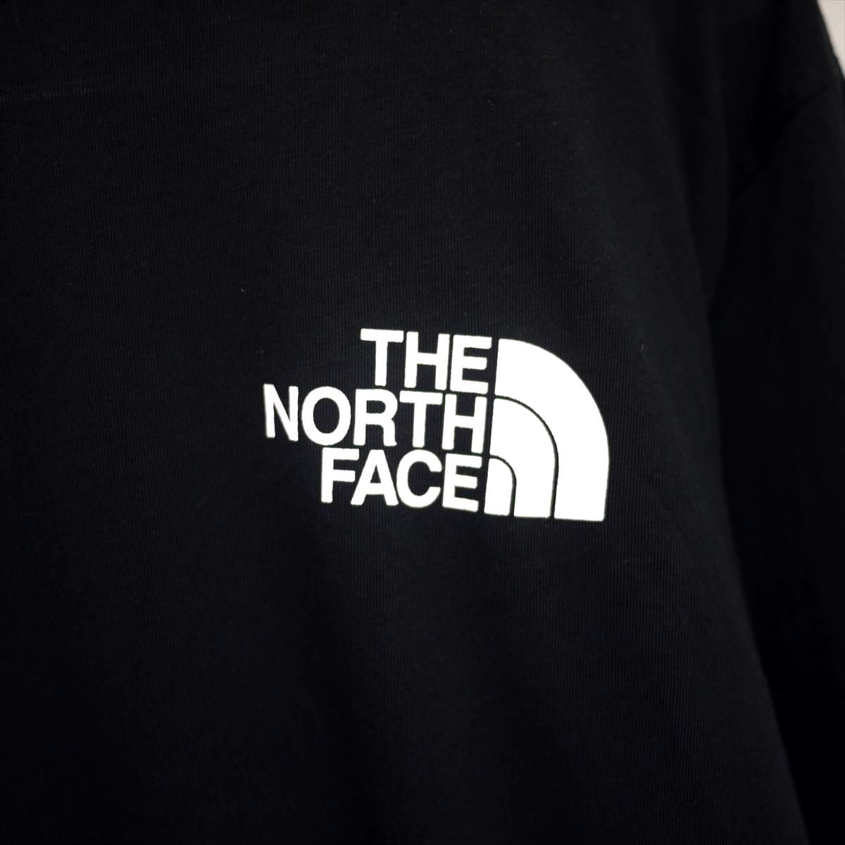 USA限定新品 ノースフェイス 両面 ハーフドームロゴ 長袖Tシャツ (M) ブラック THE NORTH FACE L/S THROWBACK TEE ロンT カットソー /pa125_画像5