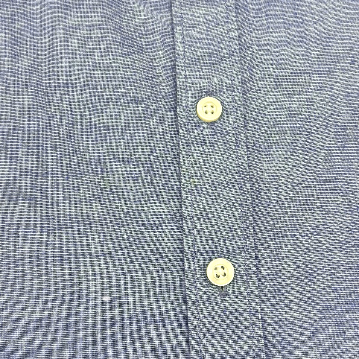 Z134■HOLLISTER ホリスター■ボタンダウンシャツ　長袖シャツ■ブルー　青　Sサイズ_画像5