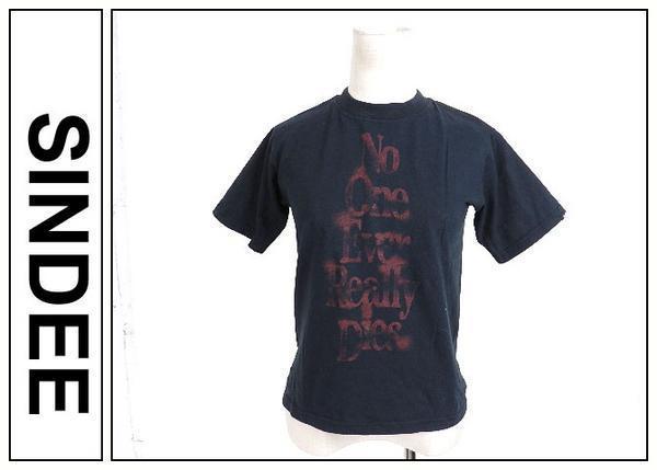 【A04】【SINDEEシンディー 半袖TシャツS黒*L0_画像1