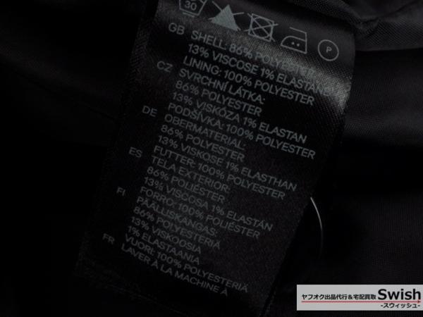 【A02】【H&M スタンドカラー コート ジャケット 38 黒】_画像5