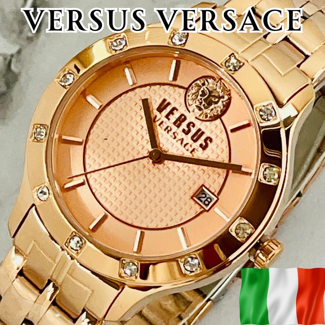 腕時計レディース新品ヴェルサスVERSUSゴールドVSP460418ヴェルサーチ高級ブランドVERSACEアナログ並行輸入ローズ/ピンク