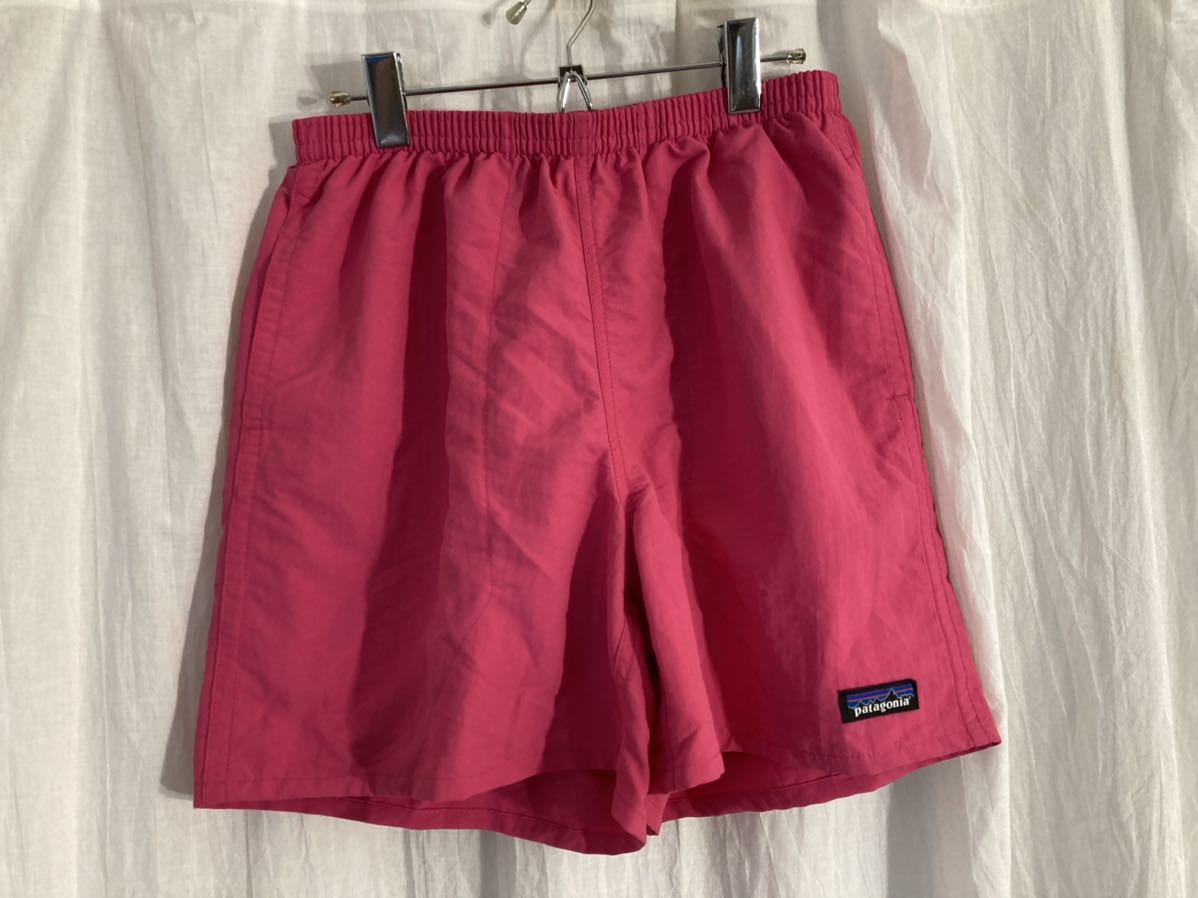 中古 2020年製 メンズS patagonia バギーズショーツ 5インチ ULPK ultra pink パタゴニア バギーズ baggies shorts ウルトラピンク ピンク