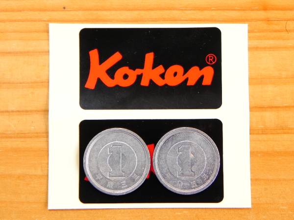  Ko-ken 極小ステッカー 43mmｘ25mm (x2枚) 小さい コーケン デカール シール 自転車フレーム_画像3