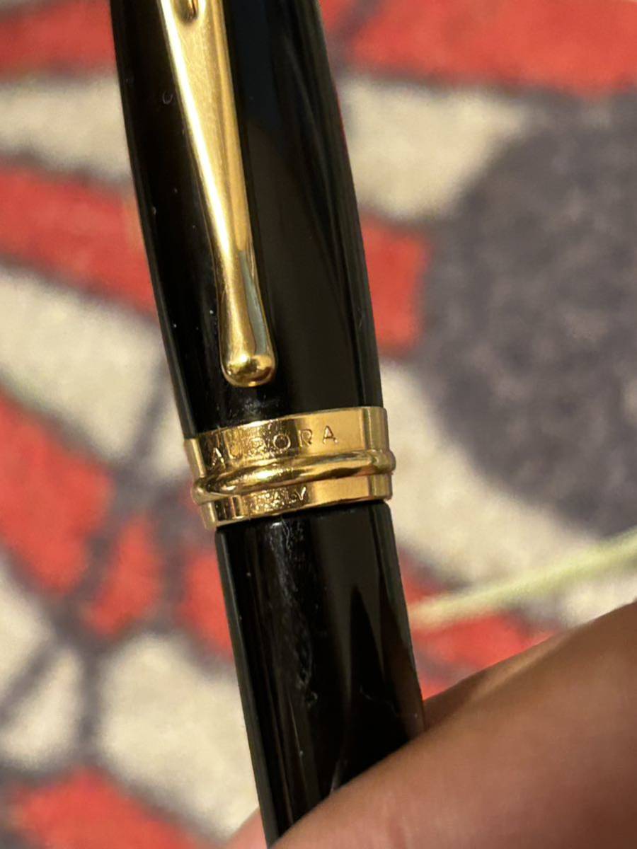  Aurora Epsilon black fountain pen ( used )