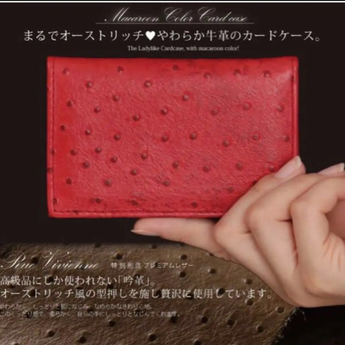 新品未使用 Rue Vivienne プレミアムレザー カードケース 名刺入れ