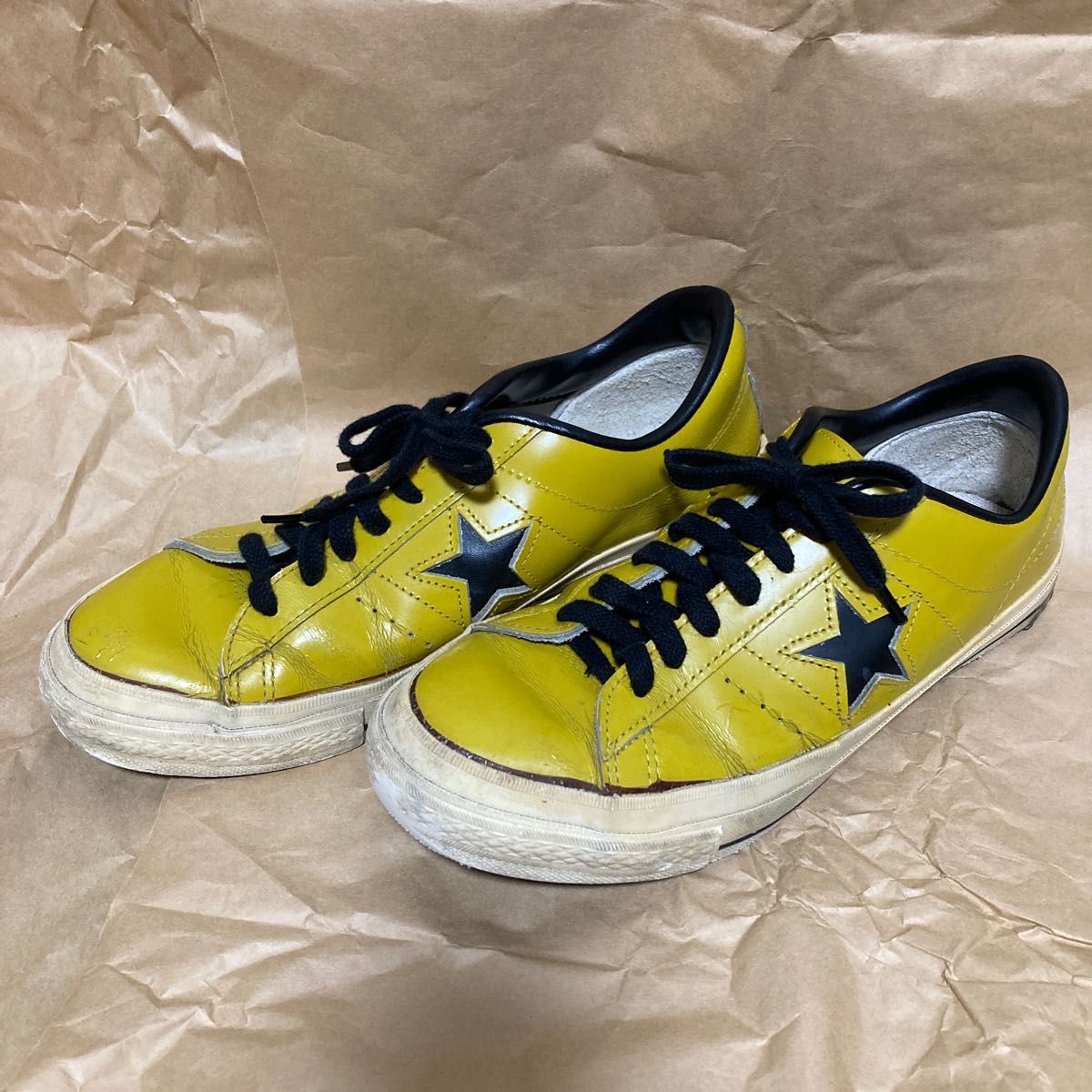 90年代 CONVERSE ONE STAR コンバース ワンスター マスタード からし レザー オールスター